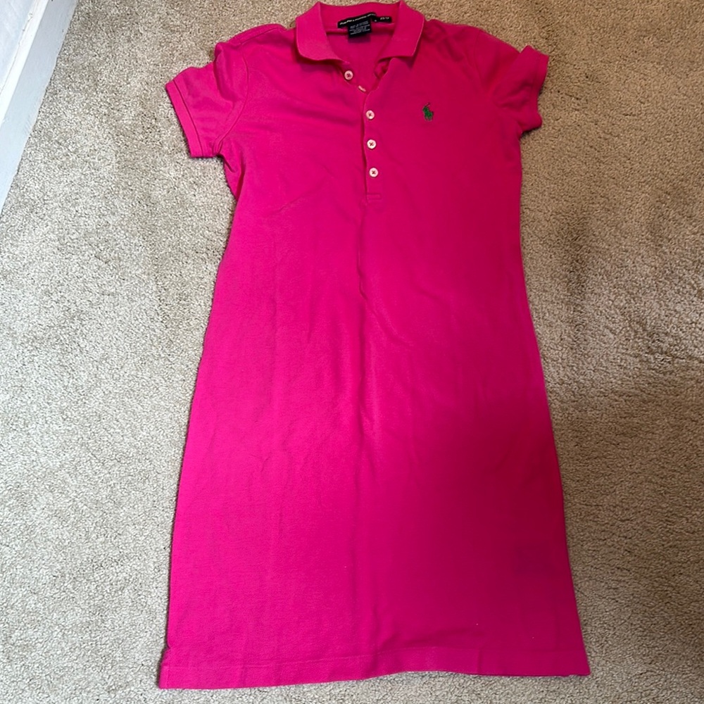 Ralph Lauren Sport Pink Polo Dress XS
